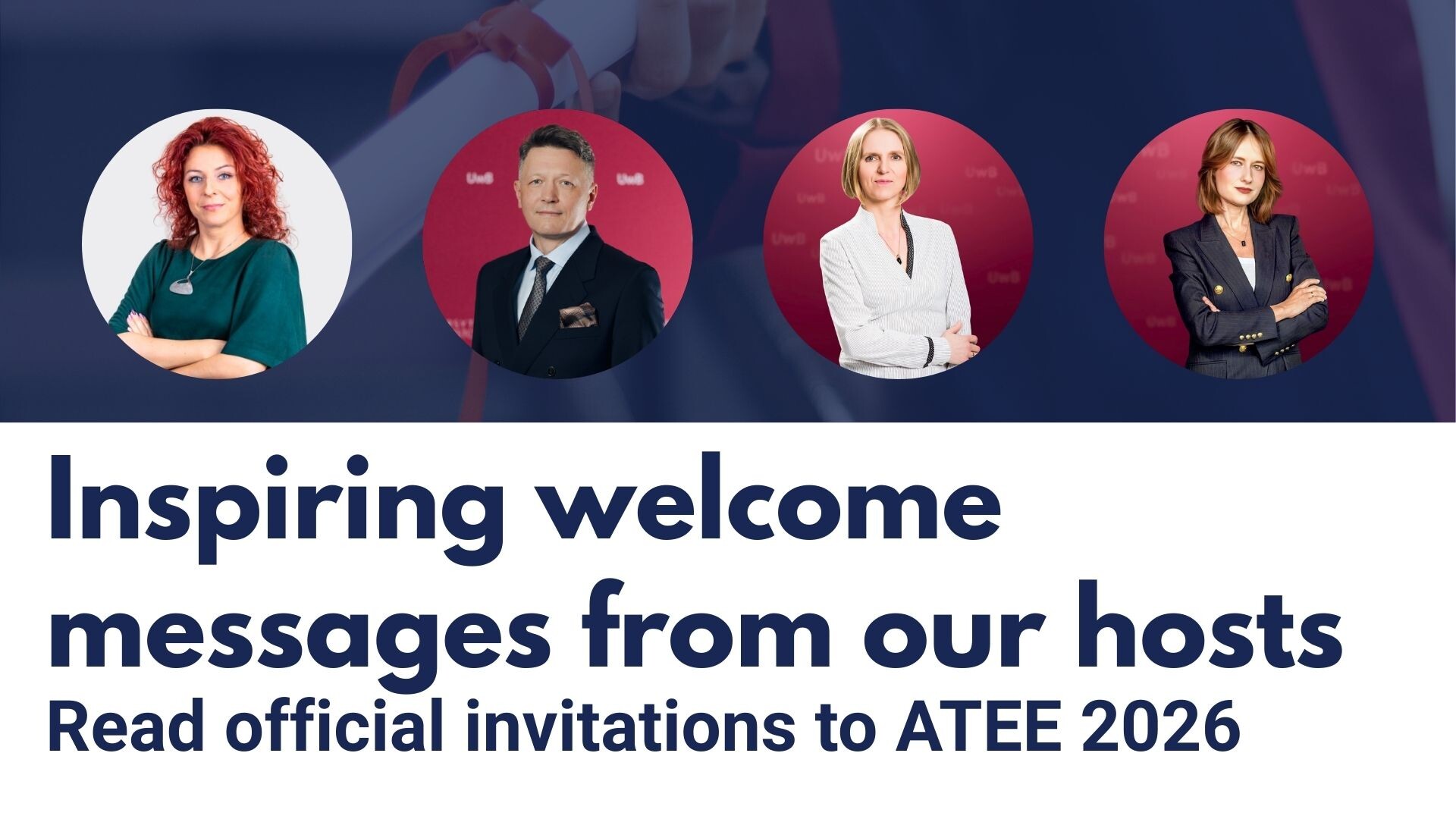 Inspiring welcome messages from our hosts