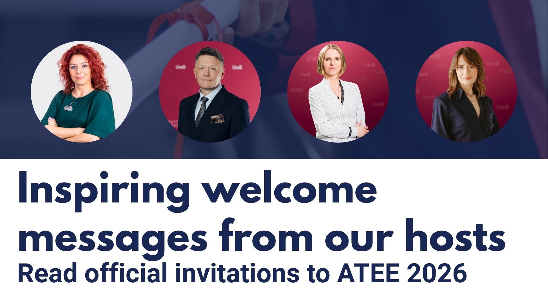 Inspiring welcome messages from our hosts